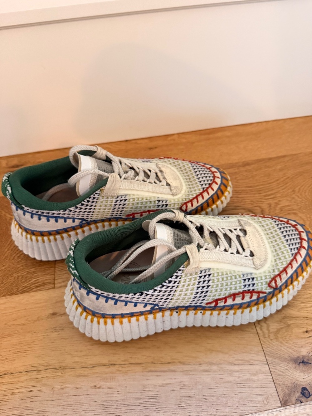 CHLOE NAMA lace up sneakers - size 6